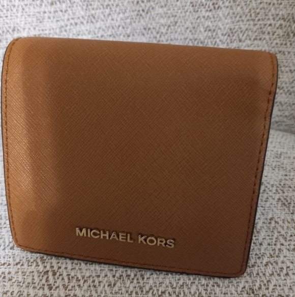Michael Kors Handbags - Michael Kors Tan Leather Wallet